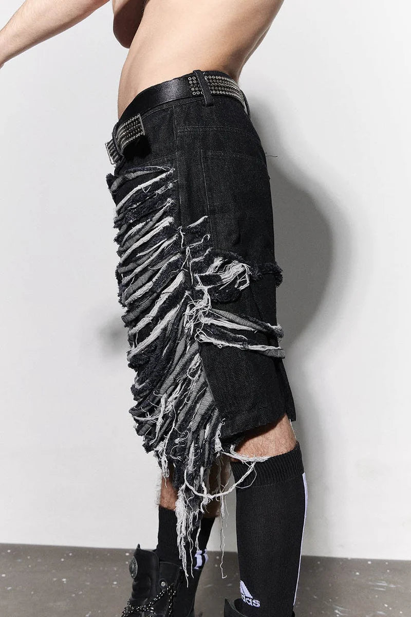 FRAGMENT HEAVY DENIM SHORTS