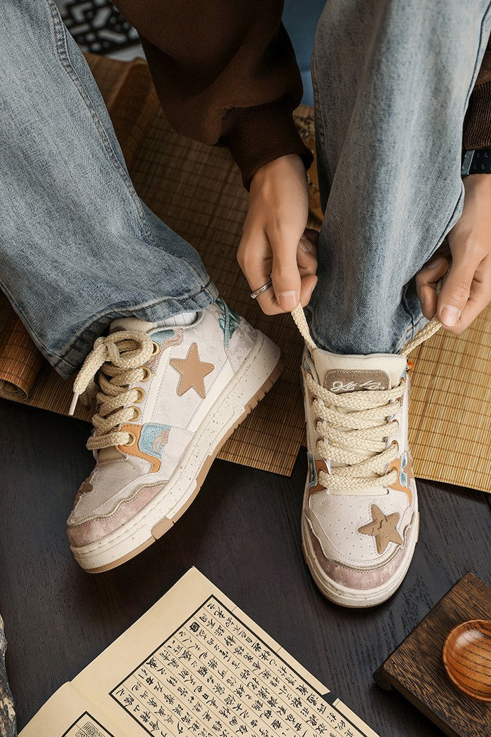 STAR PATCH VINTAGE ROPELACE SNEAKERS