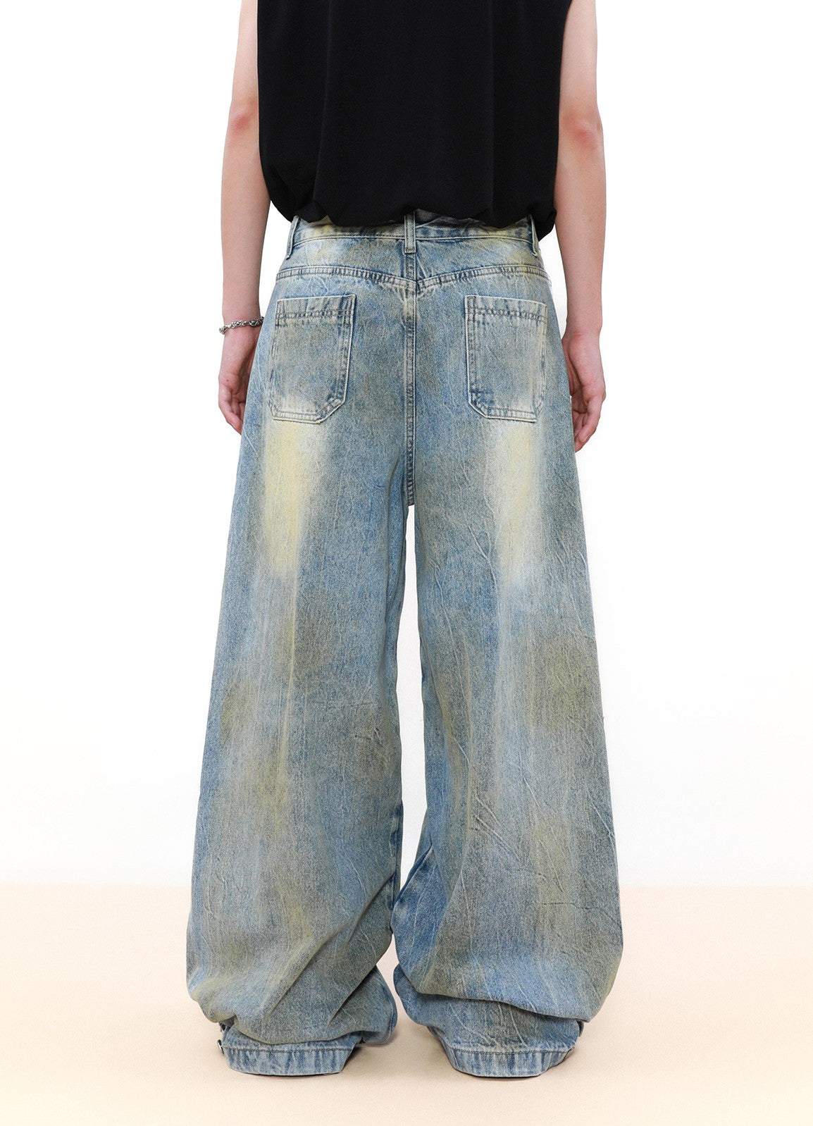 DISTRESSED EDGE DENIM PANTS
