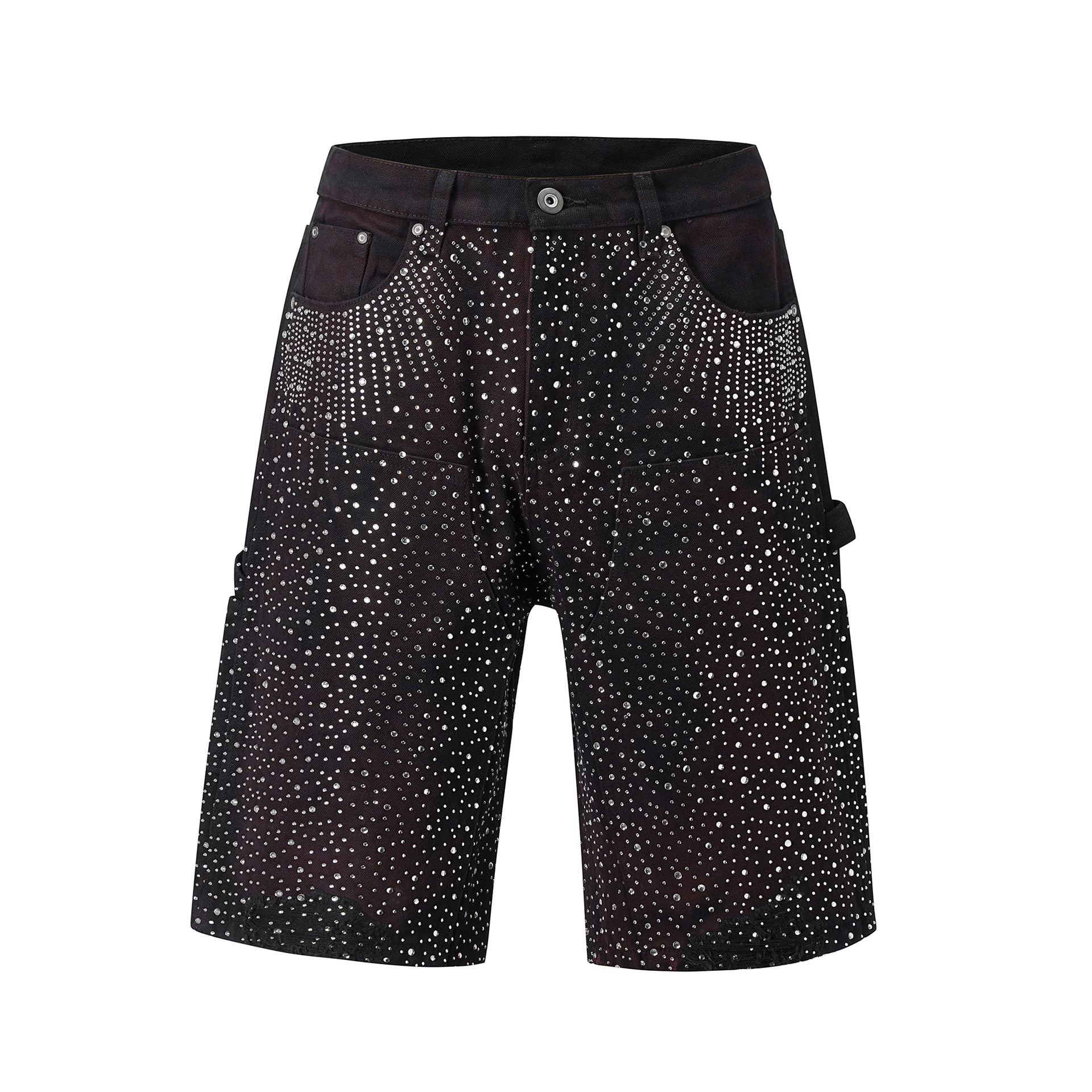 SPARKLE RHINESTONES DENIM SHORTS