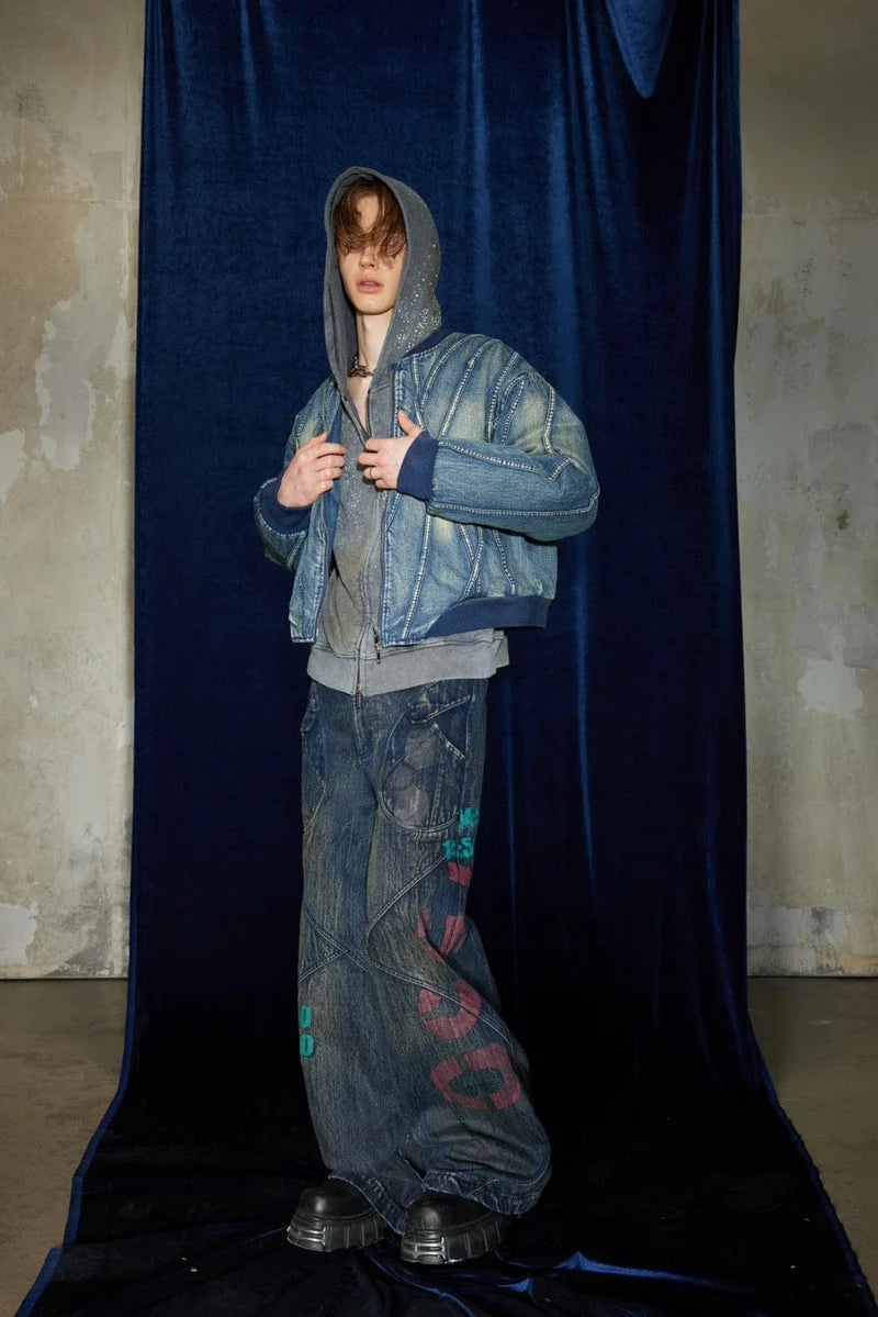 NUCLEAR BAGGY DENIM PANTS
