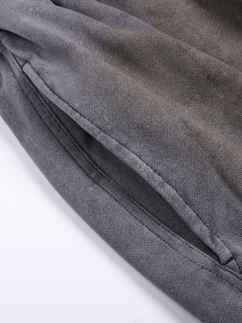 Distressed Crinkled Baggy Sweatpants