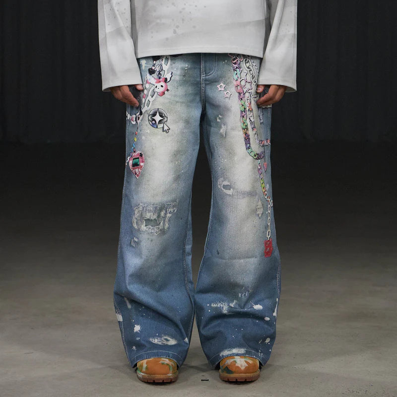 CAPTIVE CHAIN BAGGY PANTS