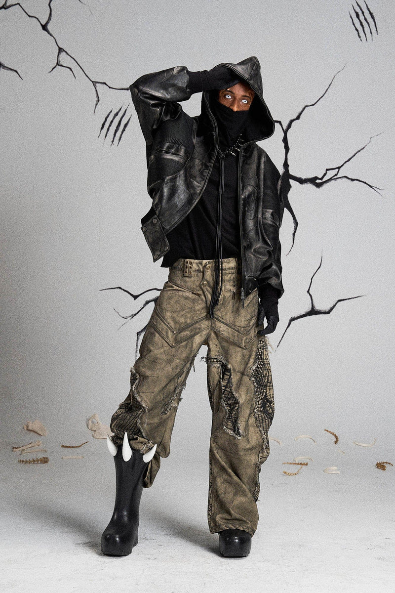 Mutation Distressed Fungal Invasion Machete Pants