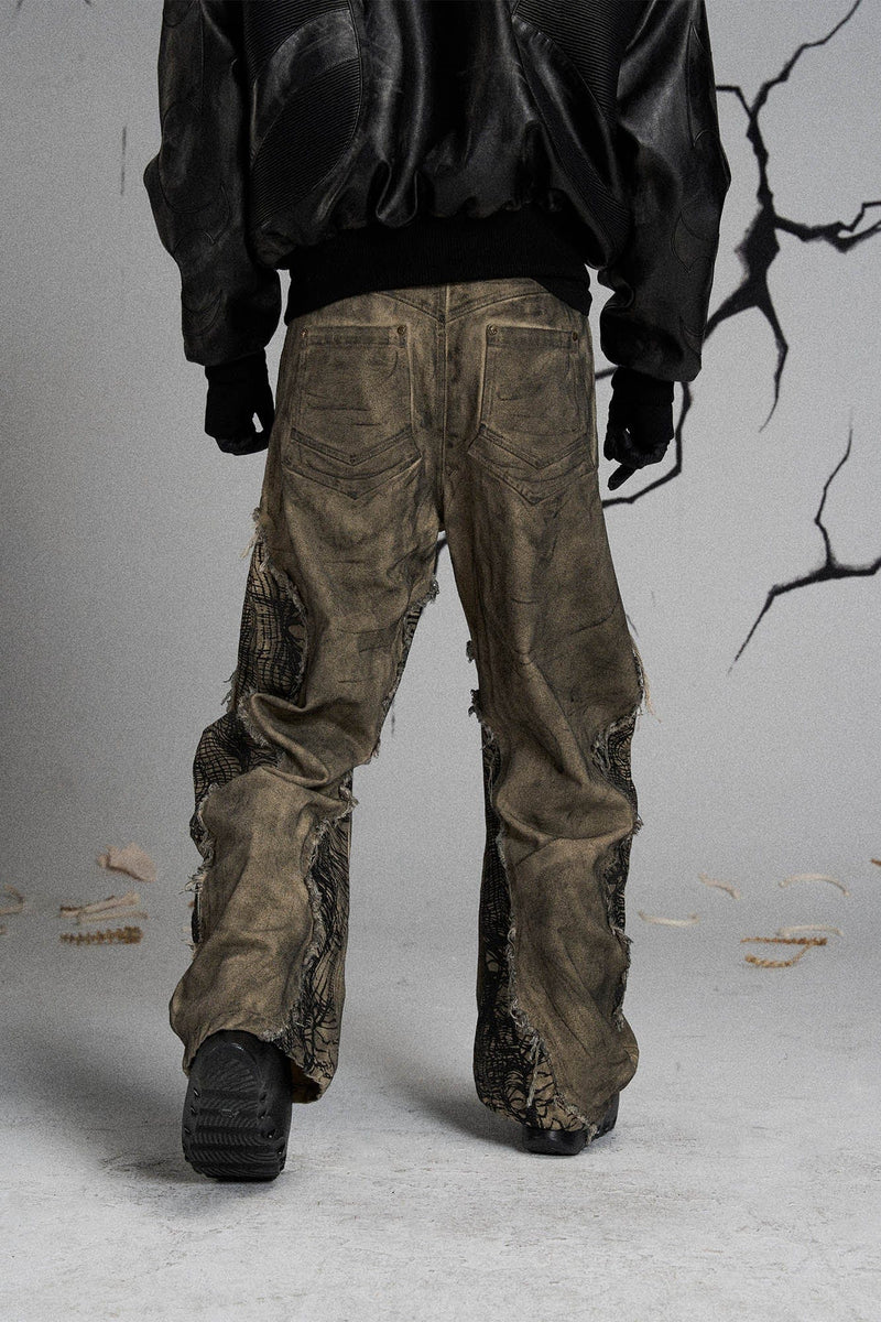 Mutation Distressed Fungal Invasion Machete Pants