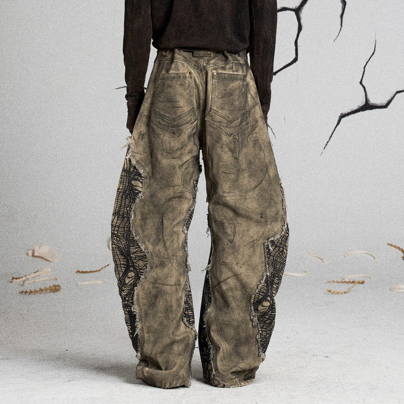 Mutation Distressed Fungal Invasion Machete Pants