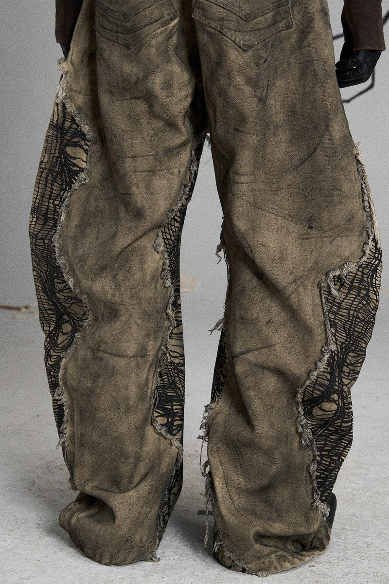 Mutation Distressed Fungal Invasion Machete Pants