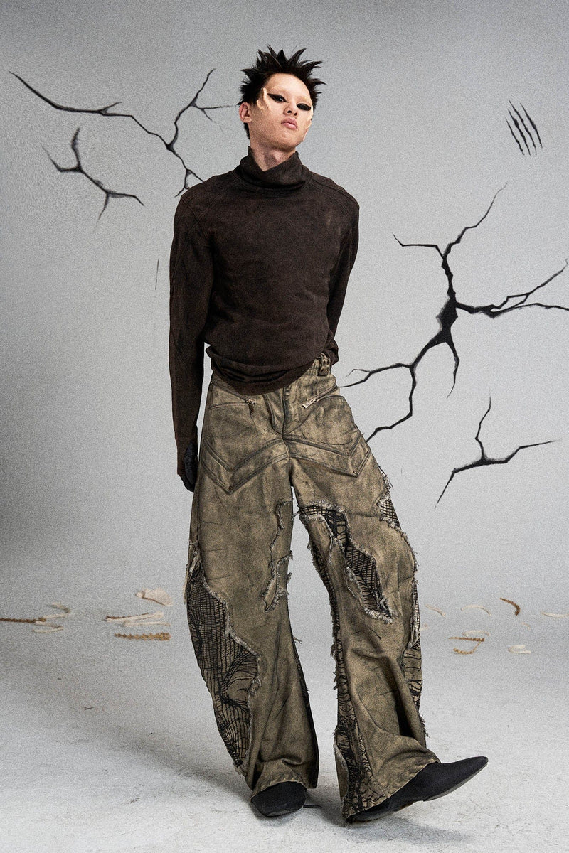 Mutation Distressed Fungal Invasion Machete Pants