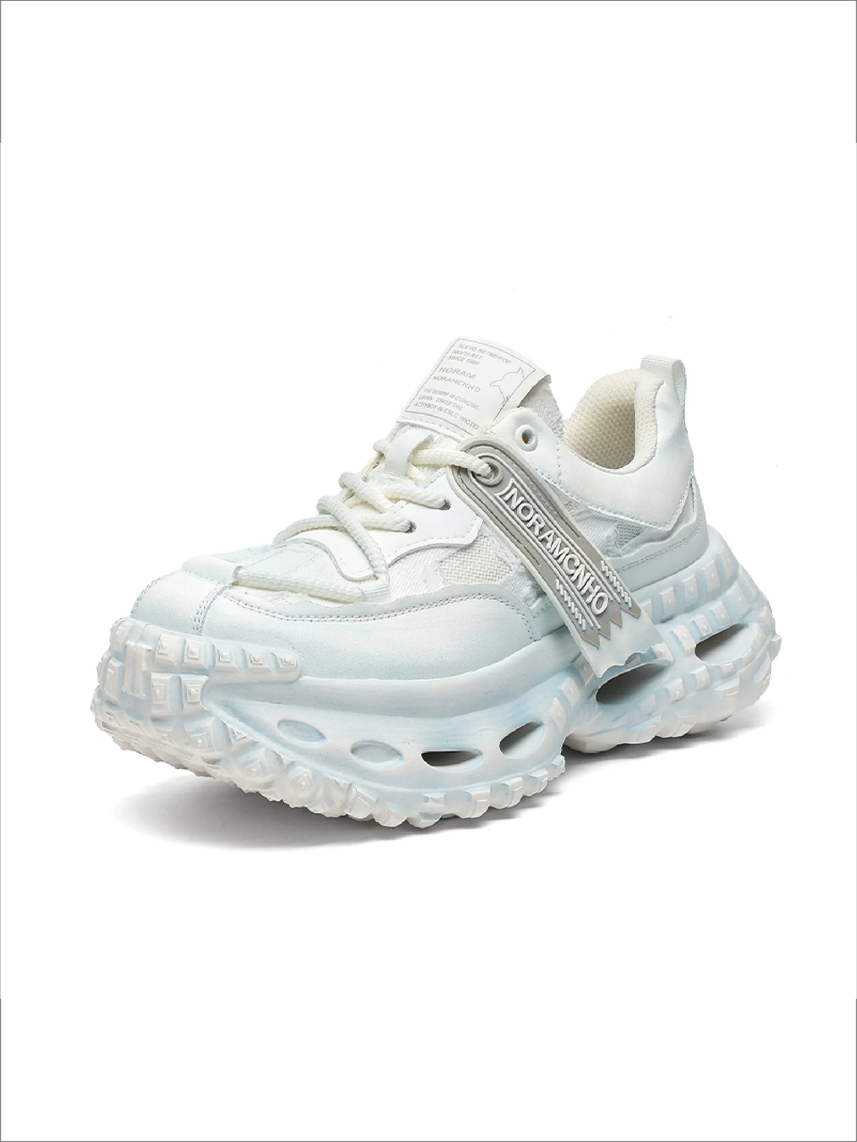 TEXTURED SPIKE SOLE TRAIL SNEAKERS