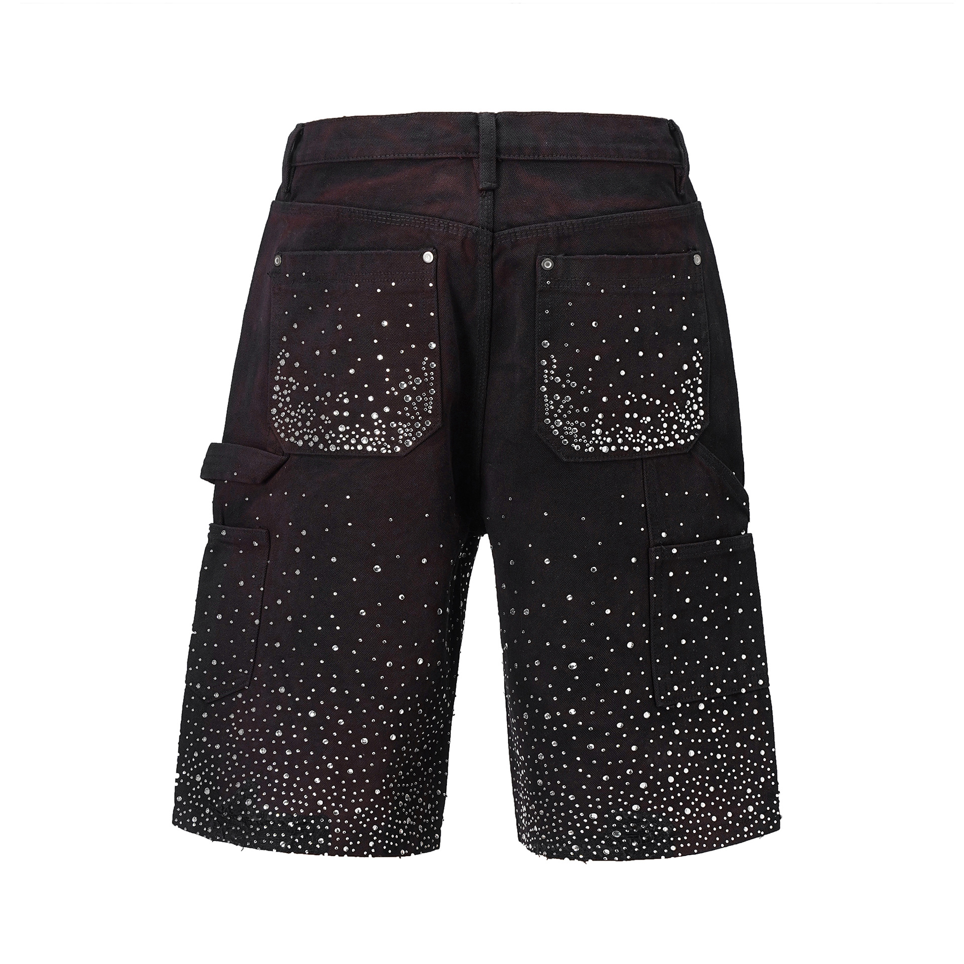 SPARKLE RHINESTONES DENIM SHORTS