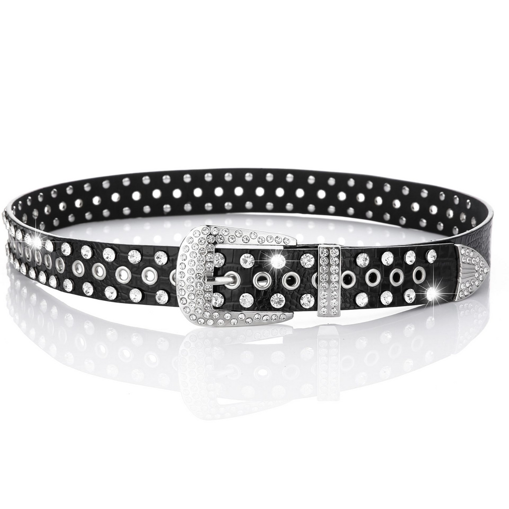 RHINESTONES PIN BUCKLE BELT