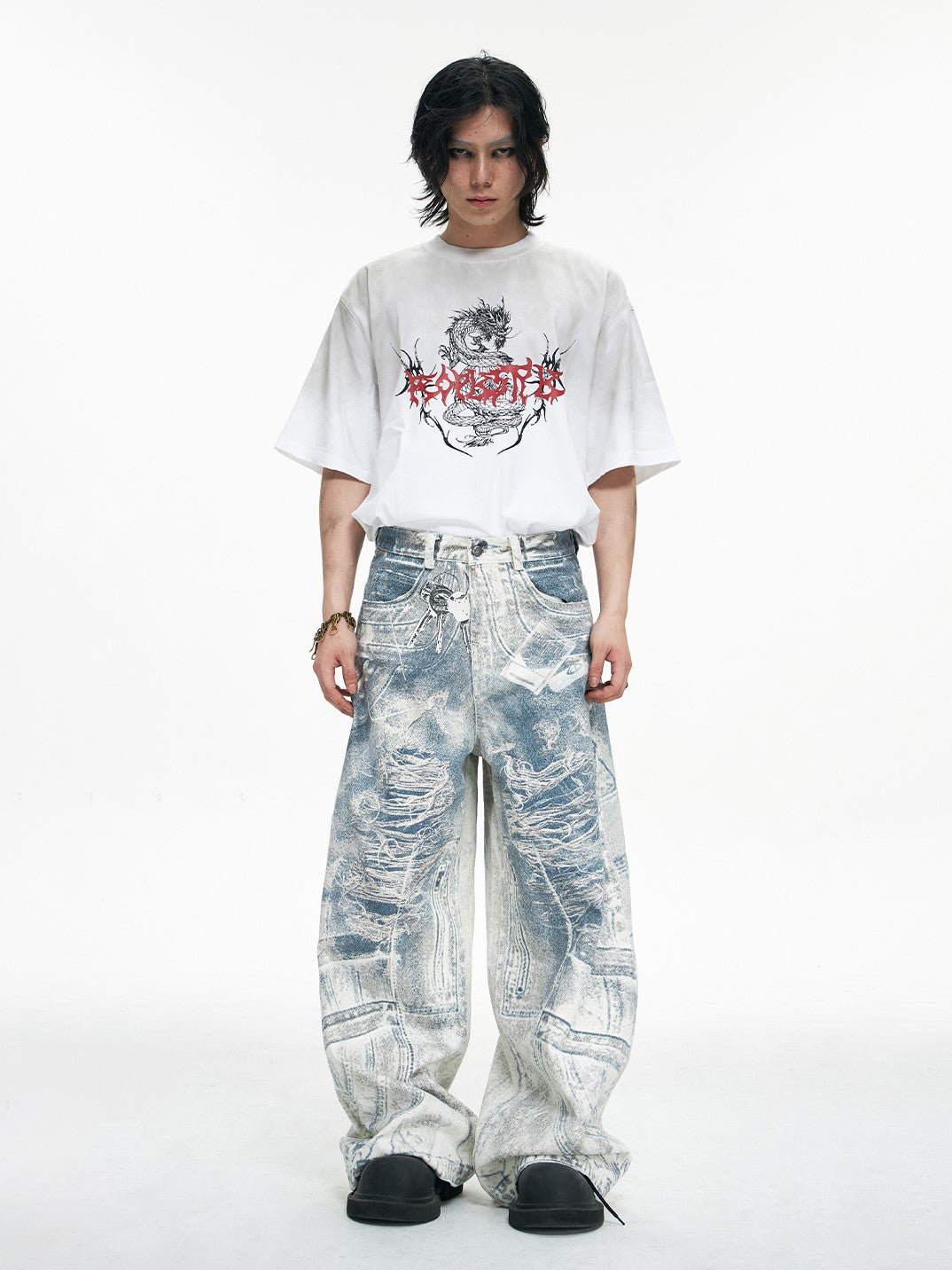 COBALT DENIM PANTS