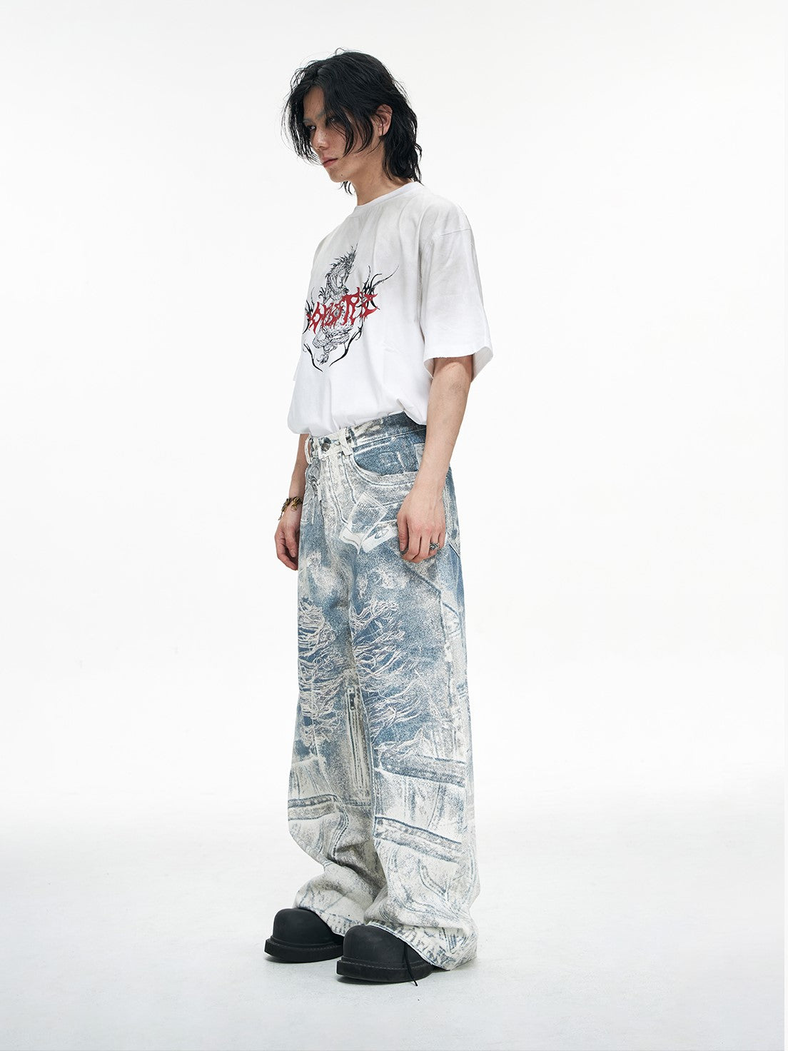 COBALT DENIM PANTS
