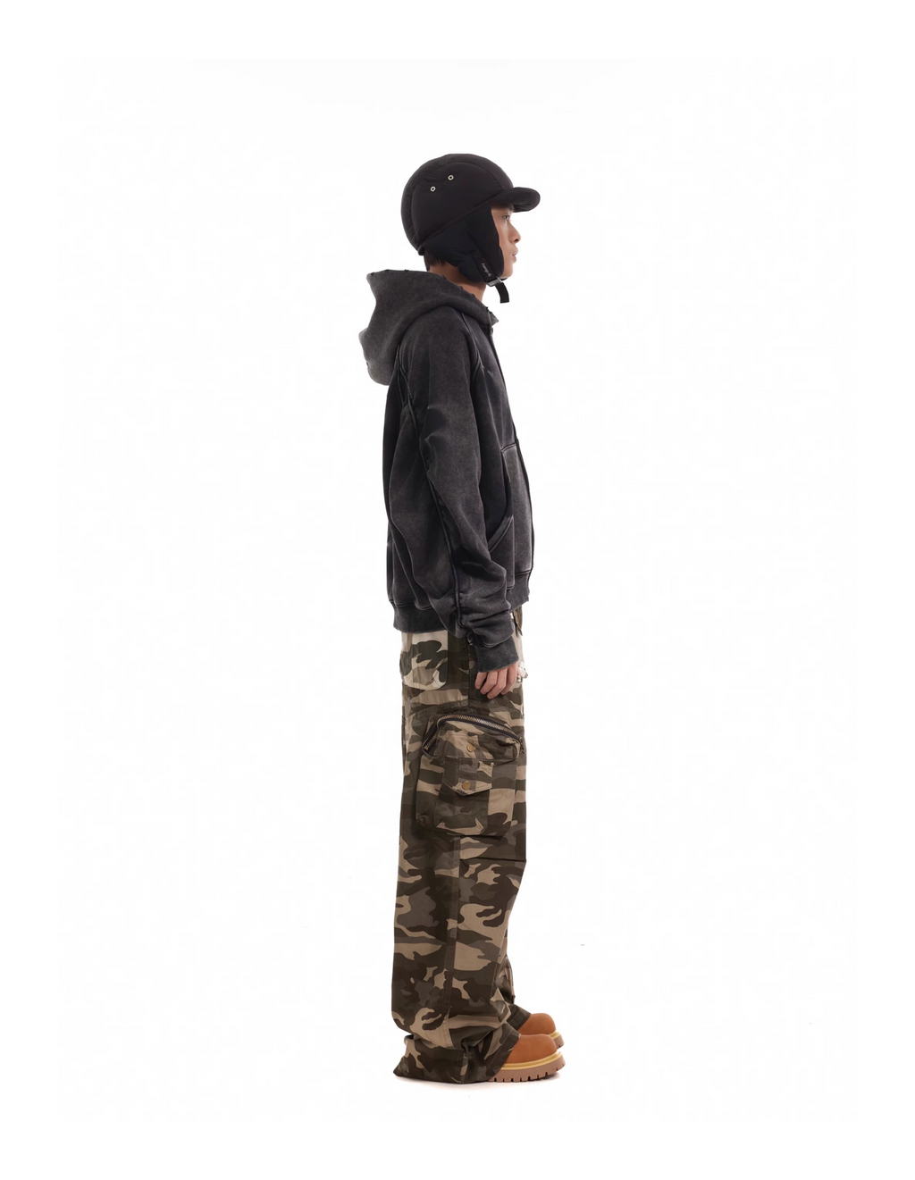 HEAVY WASHED ZIP HOODIE