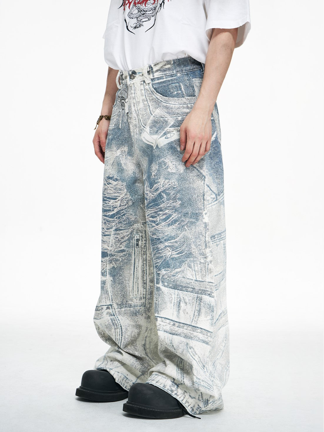 COBALT DENIM PANTS