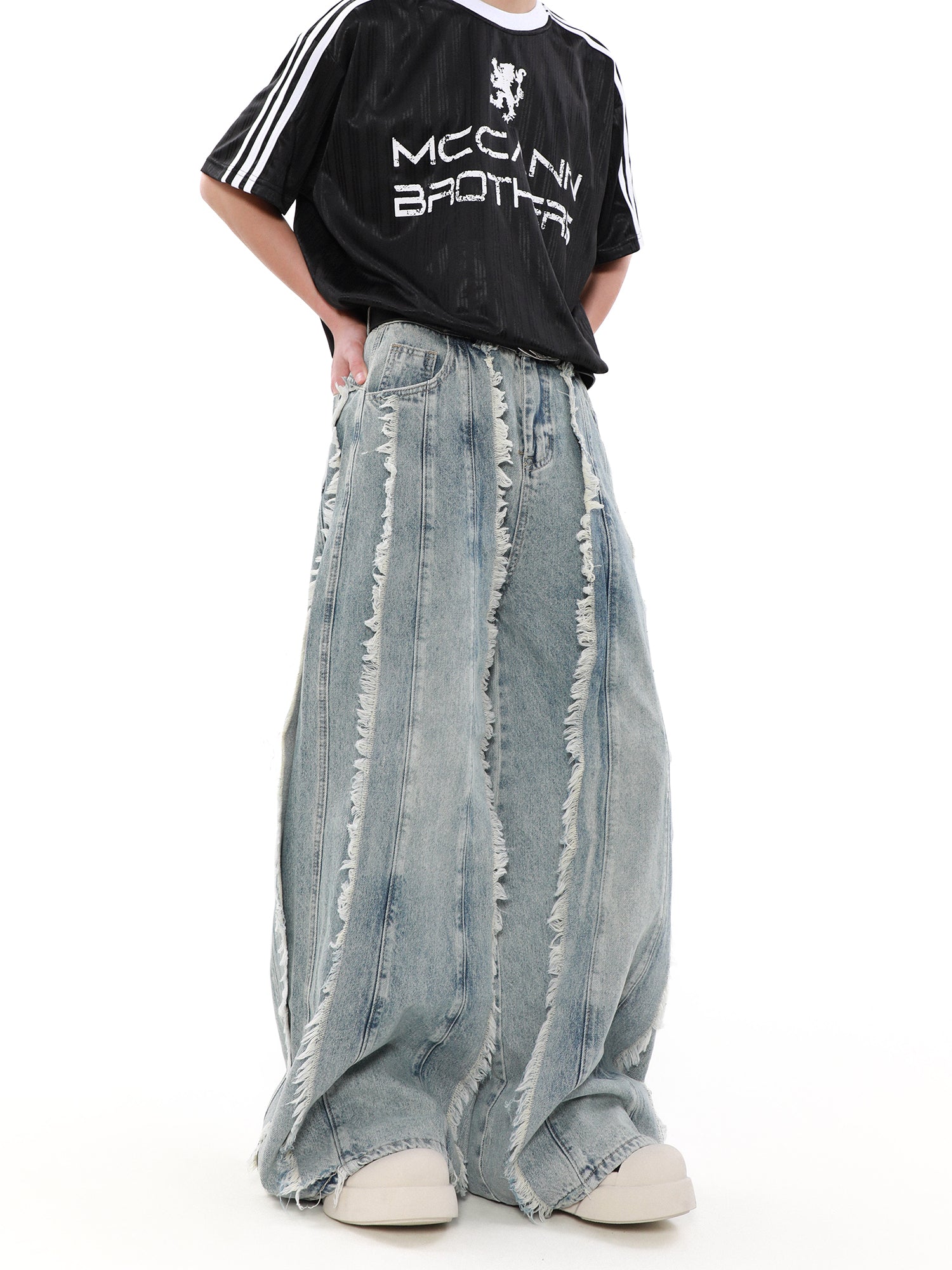FARWIDED SLACKS DENIM