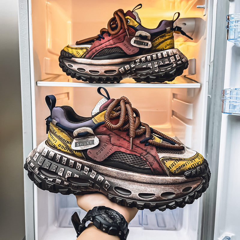 STITCHING LETTER PLATFFOM SNEAKER