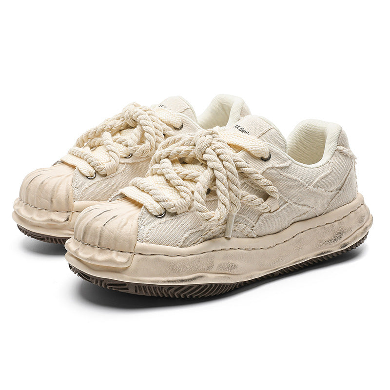 VINTAGE DISTRESSED ROPE SNEAKERS