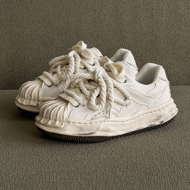 VINTAGE DISTRESSED ROPE SNEAKERS