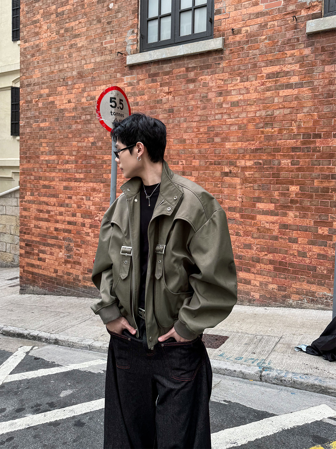 RECONSTRUCT BOX-FIT CROPPED JACKET