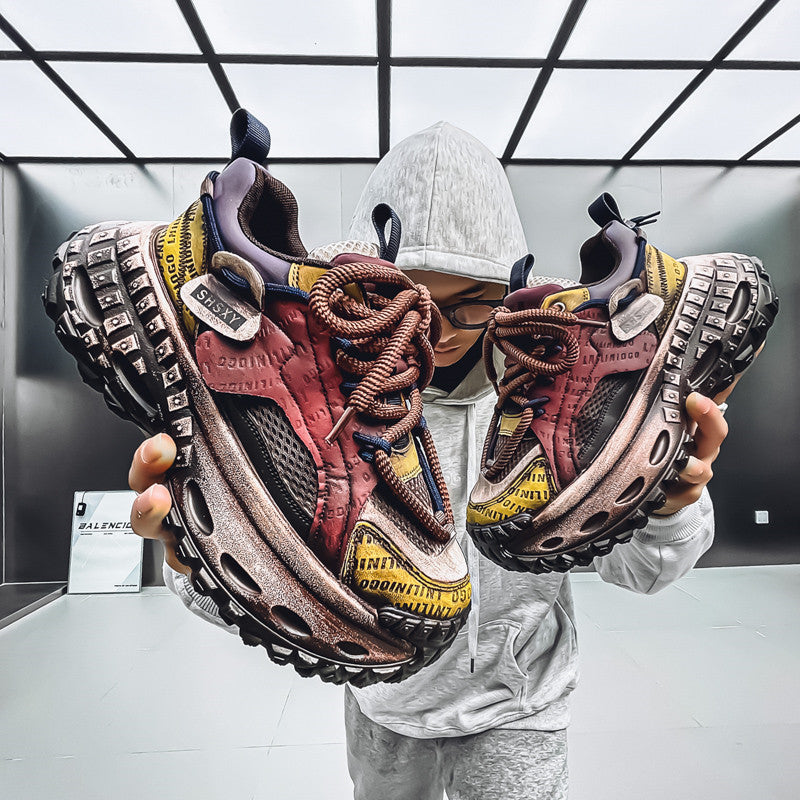 STITCHING LETTER PLATFFOM SNEAKER