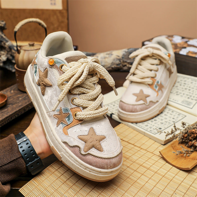 STAR PATCH VINTAGE ROPELACE SNEAKERS