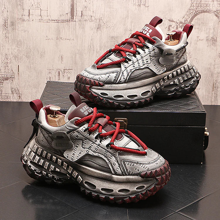 STITCHING LETTER PLATFFOM SNEAKER