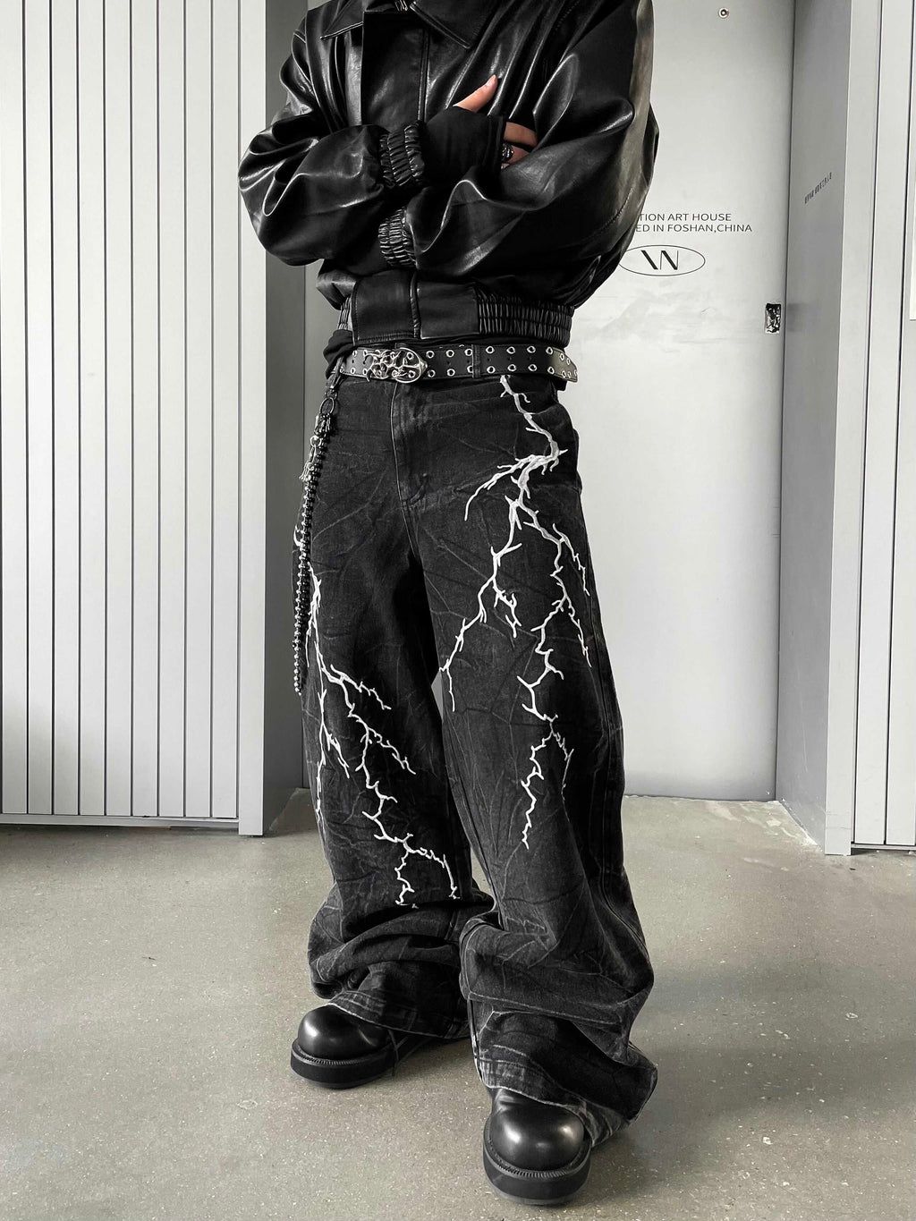 THUNDER BLACK DENIM PANTS