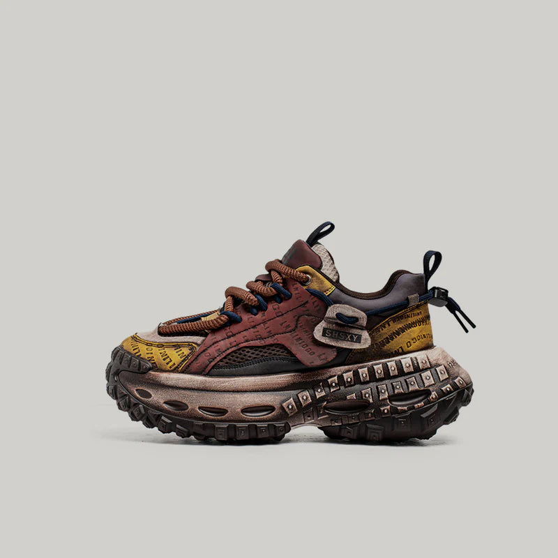 STITCHING LETTER PLATFFOM SNEAKER