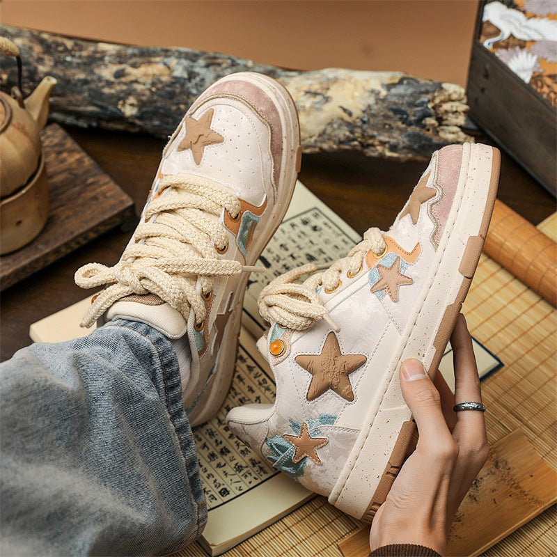 STAR PATCH VINTAGE ROPELACE SNEAKERS