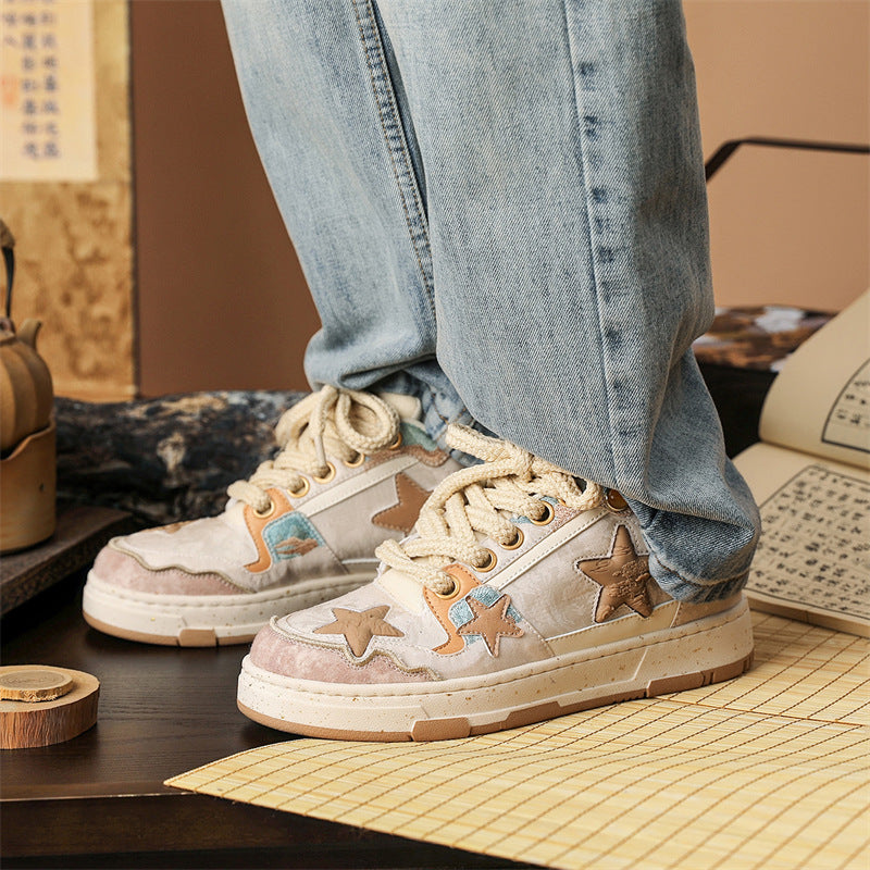 STAR PATCH VINTAGE ROPELACE SNEAKERS