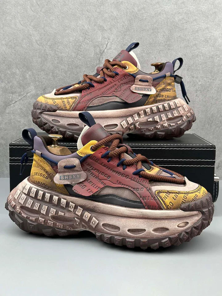 STITCHING LETTER PLATFFOM SNEAKER