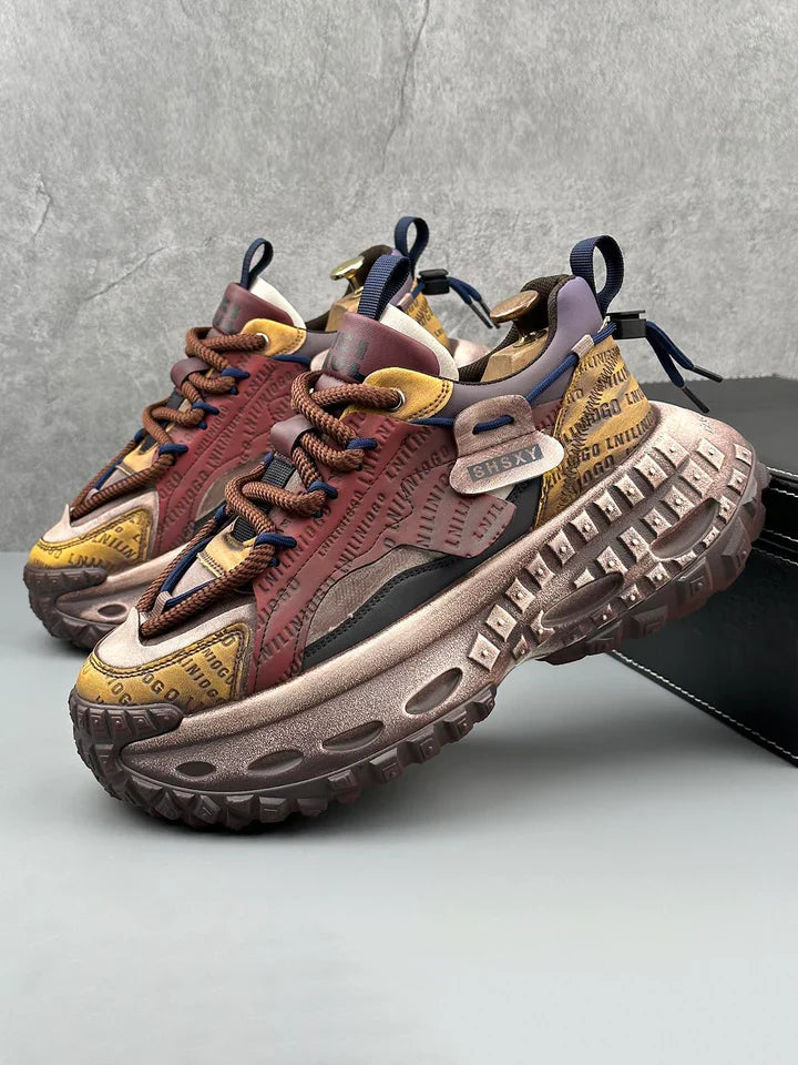 STITCHING LETTER PLATFFOM SNEAKER